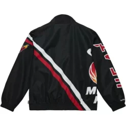 Mitchell & Ness Jackets & Outerwear-Exploded Logo Warm Up Jacket Miami Heat