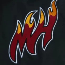 Mitchell & Ness Jackets & Outerwear-Exploded Logo Warm Up Jacket Miami Heat