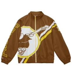 Mitchell & Ness Jackets & Outerwear-Exploded Logo Warm Up Jacket San Diego Padres