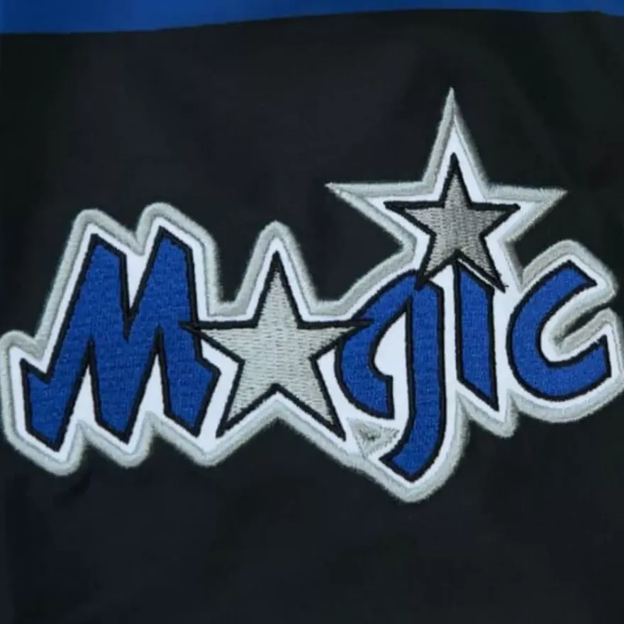 Mitchell & Ness Jackets & Outerwear-Exploded Logo Warm Up Jacket Orlando Magic