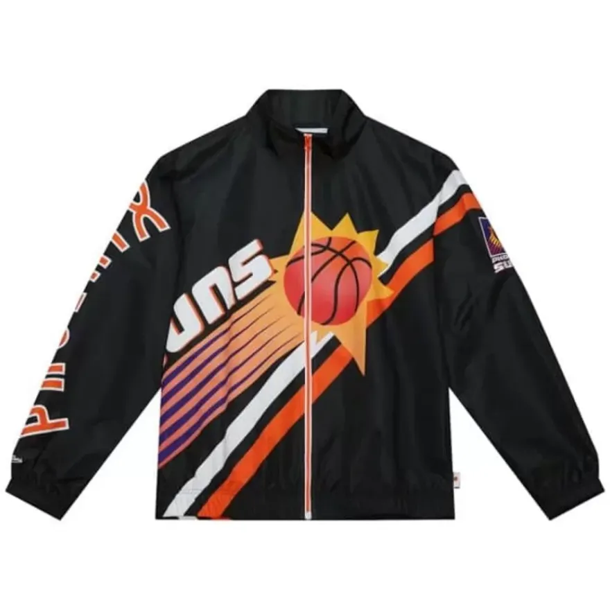 Mitchell & Ness Jackets & Outerwear-Exploded Logo Warm Up Jacket Phoenix Suns