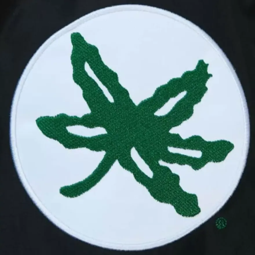 Mitchell & Ness Jackets & Outerwear-Exploded Logo Warm Up Jacket Ohio State