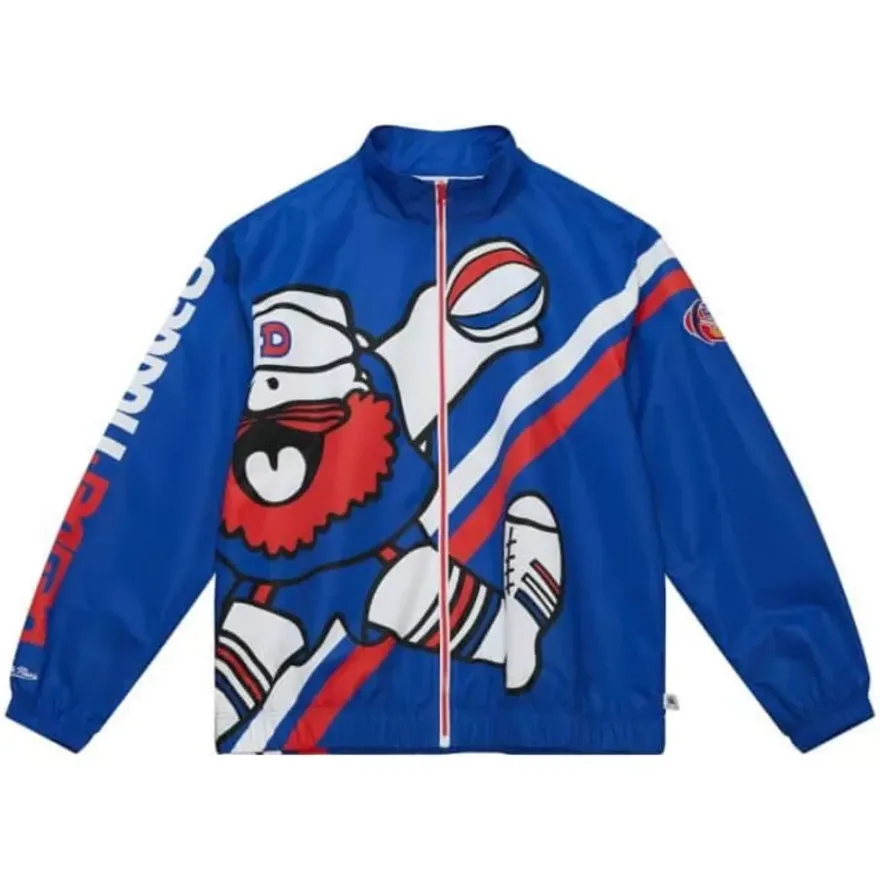 Mitchell & Ness Jackets & Outerwear-Exploded Logo Warm Up Jacket Denver Nuggets