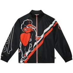 Mitchell & Ness Jackets & Outerwear-Exploded Logo Warm Up Jacket Baltimore Orioles