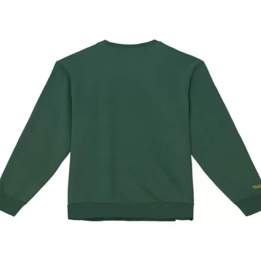 Mitchell & Ness Hoodies & Sweatshirts-Fashion Fleece Crew Green Bay Packers