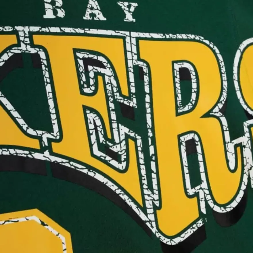 Mitchell & Ness Hoodies & Sweatshirts-Fashion Fleece Crew Green Bay Packers