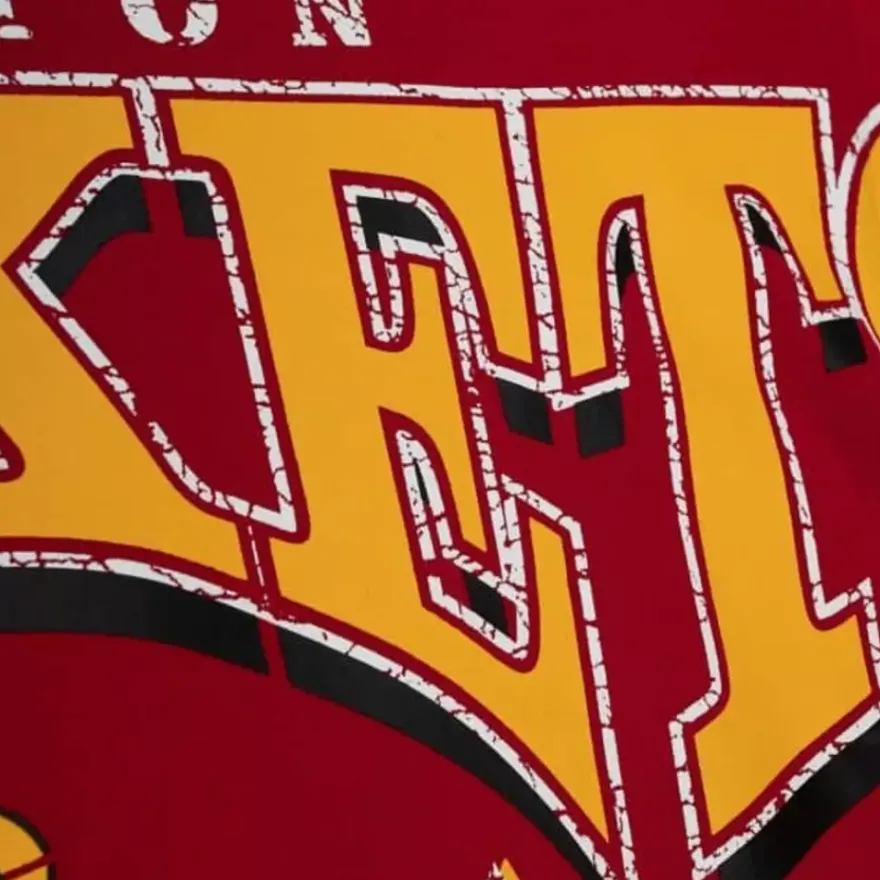 Mitchell & Ness Hoodies & Sweatshirts-Fashion Fleece Crew Houston Rockets