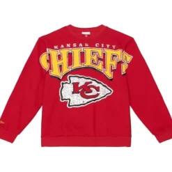 Mitchell & Ness Hoodies & Sweatshirts-Fashion Fleece Crew Kansas City Chiefs