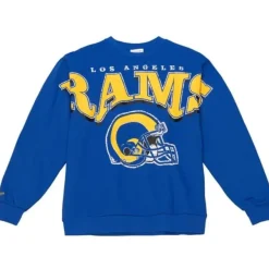 Mitchell & Ness Hoodies & Sweatshirts-Fashion Fleece Crew Los Angeles Rams