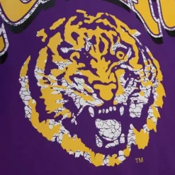 Mitchell & Ness Hoodies & Sweatshirts-Fashion Fleece Crew Louisiana State University
