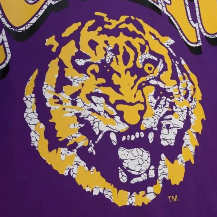 Mitchell & Ness Hoodies & Sweatshirts-Fashion Fleece Crew Louisiana State University
