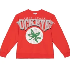 Mitchell & Ness Hoodies & Sweatshirts-Fashion Fleece Crew Ohio State