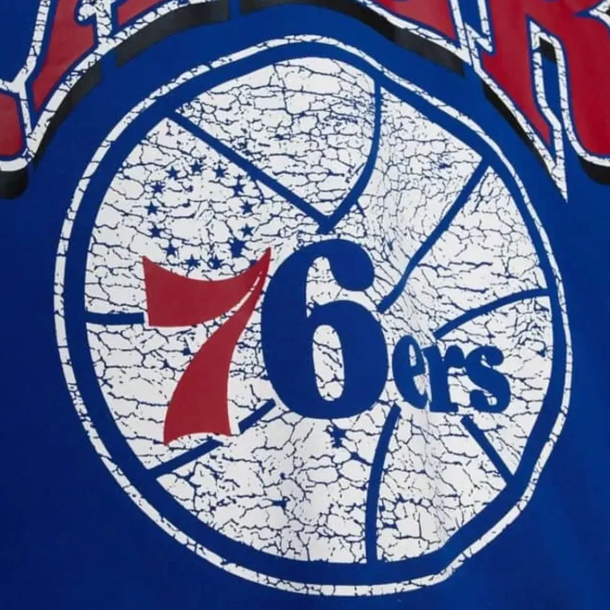 Mitchell & Ness Hoodies & Sweatshirts-Fashion Fleece Crew Philadelphia 76Ers