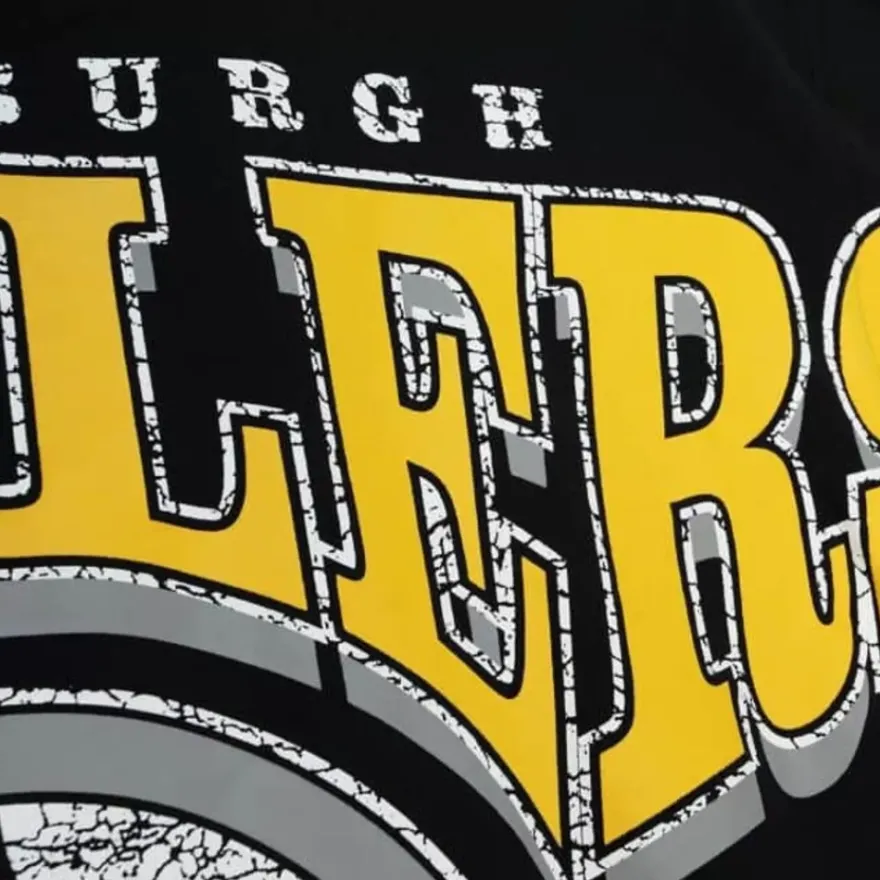 Mitchell & Ness Hoodies & Sweatshirts-Fashion Fleece Crew Pittsburgh Steelers