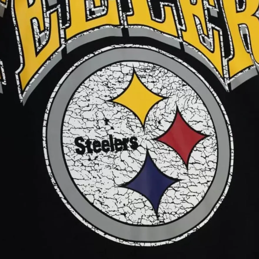 Mitchell & Ness Hoodies & Sweatshirts-Fashion Fleece Crew Pittsburgh Steelers