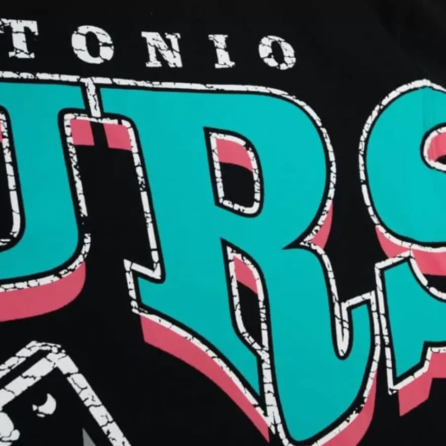 Mitchell & Ness Hoodies & Sweatshirts-Fashion Fleece Crew San Antonio Spurs