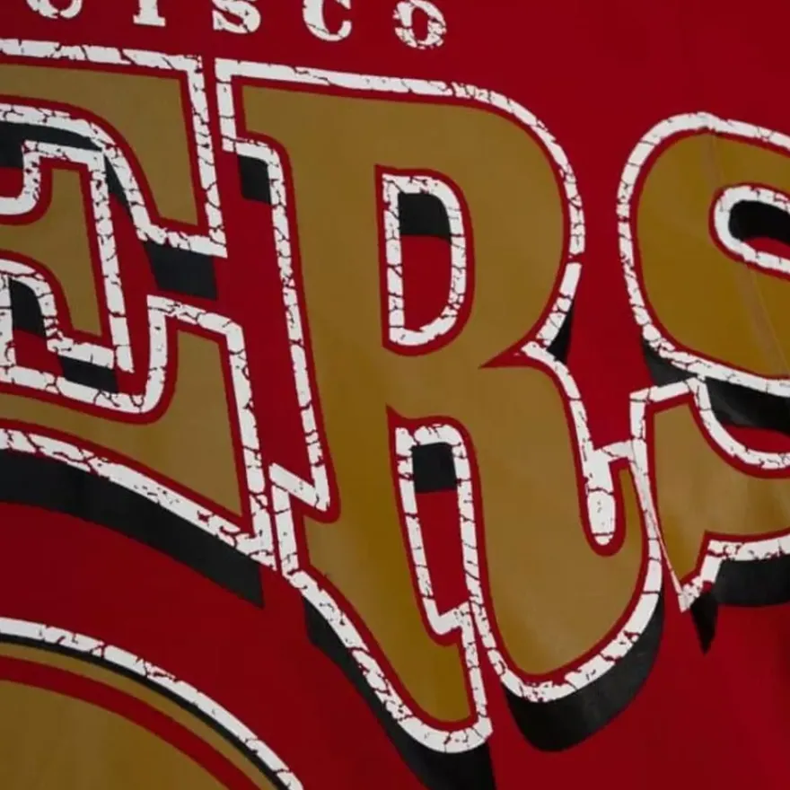 Mitchell & Ness Hoodies & Sweatshirts-Fashion Fleece Crew San Francisco 49Ers