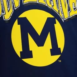 Mitchell & Ness Hoodies & Sweatshirts-Fashion Fleece Crew University Of Michigan