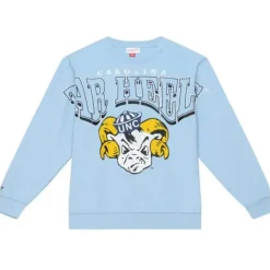 Mitchell & Ness Hoodies & Sweatshirts-Fashion Fleece Crew University Of North Carolina