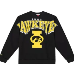 Mitchell & Ness Hoodies & Sweatshirts-Fashion Fleece Crew University Of Iowa