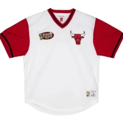 Mitchell & Ness T-Shirts & Tops-Fashion Mesh V-Neck Chicago Bulls