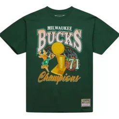 Mitchell & Ness T-Shirts & Tops-Finals Tee Milwaukee Bucks