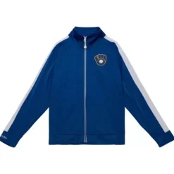 Mitchell & Ness Jackets & Outerwear-Flashback Track Jacket Milwaukee Brewers