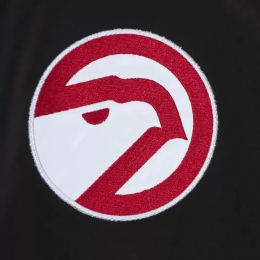 Mitchell & Ness Jackets & Outerwear-Flight Satin Bomber Jacket Atlanta Hawks