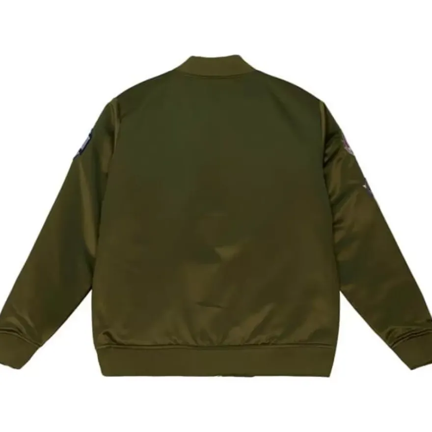 Mitchell & Ness Jackets & Outerwear-Flight Satin Bomber Jacket Philadelphia 76Ers