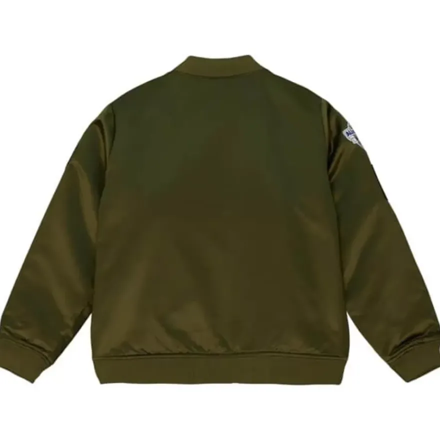 Mitchell & Ness Jackets & Outerwear-Flight Satin Bomber Jacket Indiana Pacers