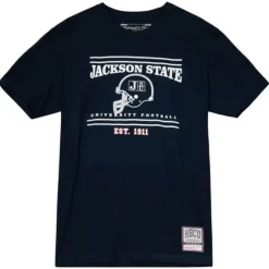 Mitchell & Ness T-Shirts & Tops-Football Helmet Graphic Tee Jackson State University