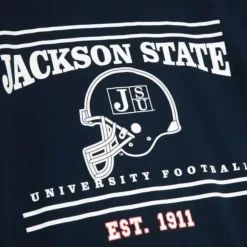 Mitchell & Ness T-Shirts & Tops-Football Helmet Graphic Tee Jackson State University
