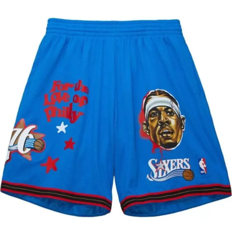 Mitchell & Ness Nba Swingman-For The Love Shorts Philadelphia 76Ers Allen Iverson