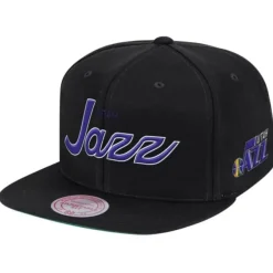 Mitchell & Ness Snapback-Foundation Script Snapback Hwc Utah Jazz