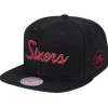 Mitchell & Ness Snapback-Foundation Script Snapback Hwc Philadelphia 76Ers