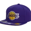 Mitchell & Ness Snapback-Front Face Snapback Los Angeles Lakers