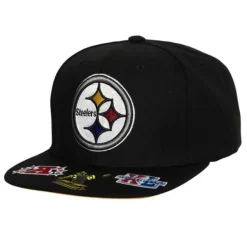 Mitchell & Ness Snapback-Front Face Snapback Pittsburgh Steelers