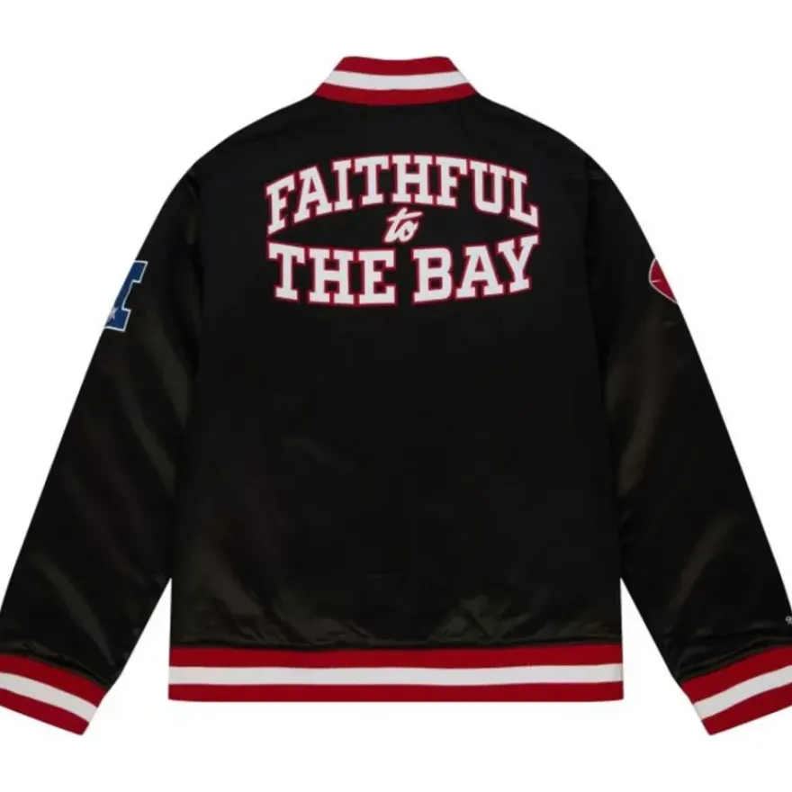 Mitchell & Ness Jackets & Outerwear-Fttb Heavyweight Satin Jacket San Francisco 49Ers