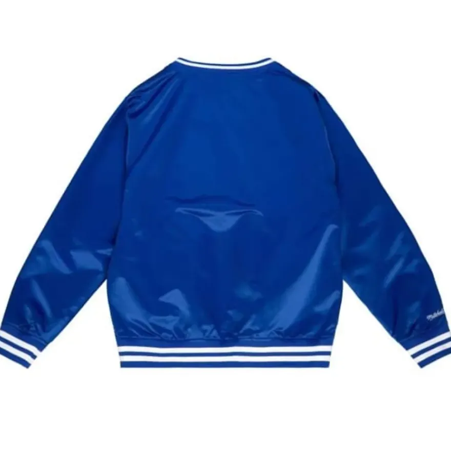 Mitchell & Ness Jackets & Outerwear-Full Count Satin Pullover Los Angeles Dodgers