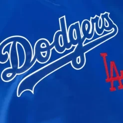 Mitchell & Ness Jackets & Outerwear-Full Count Satin Pullover Los Angeles Dodgers