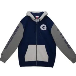 Mitchell & Ness Hoodies & Sweatshirts-Full Zip Fleece Georgetown University