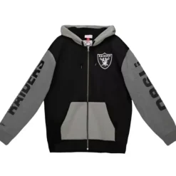 Mitchell & Ness Hoodies & Sweatshirts-Full Zip Fleece Oakland Raiders