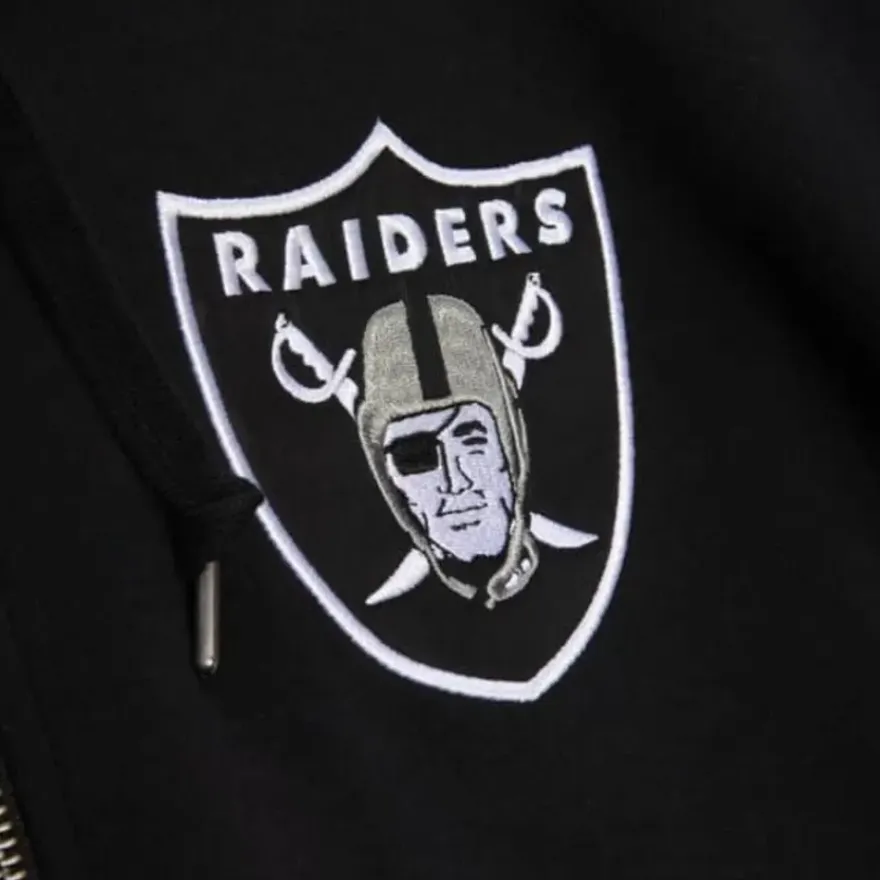 Mitchell & Ness Hoodies & Sweatshirts-Full Zip Fleece Oakland Raiders