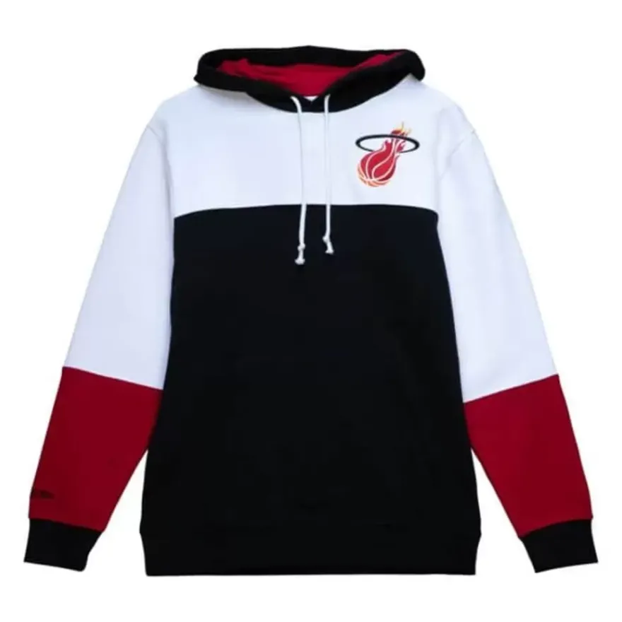 Mitchell & Ness Hoodies & Sweatshirts-Fusion Fleece 2.0 Miami Heat