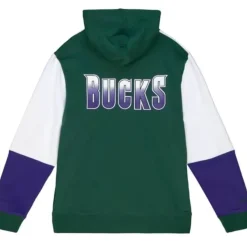 Mitchell & Ness Hoodies & Sweatshirts-Fusion Fleece 2.0 Milwaukee Bucks