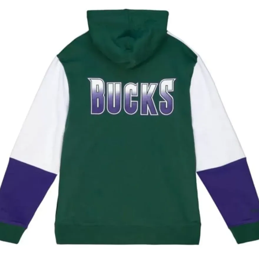 Mitchell & Ness Hoodies & Sweatshirts-Fusion Fleece 2.0 Milwaukee Bucks