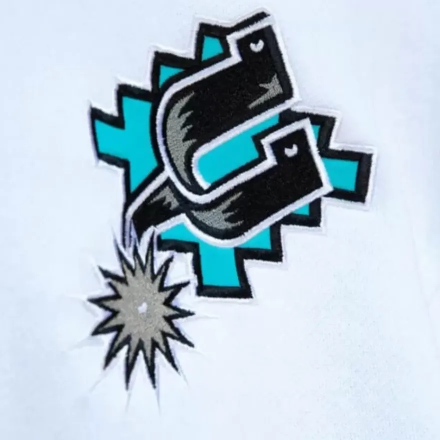 Mitchell & Ness Hoodies & Sweatshirts-Fusion Fleece 2.0 San Antonio Spurs