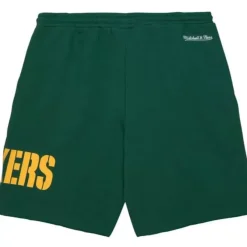 Mitchell & Ness Shorts-Game Day Ft Shorts Green Bay Packers