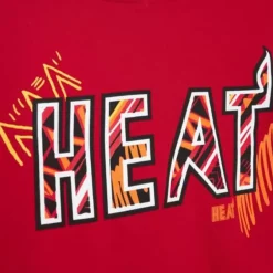 Mitchell & Ness Hoodies & Sweatshirts-Game Day Pattern Pullover Hoodie Miami Heat