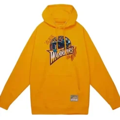 Mitchell & Ness Hoodies & Sweatshirts-Game Day Pattern Pullover Hoodie Golden State Warriors